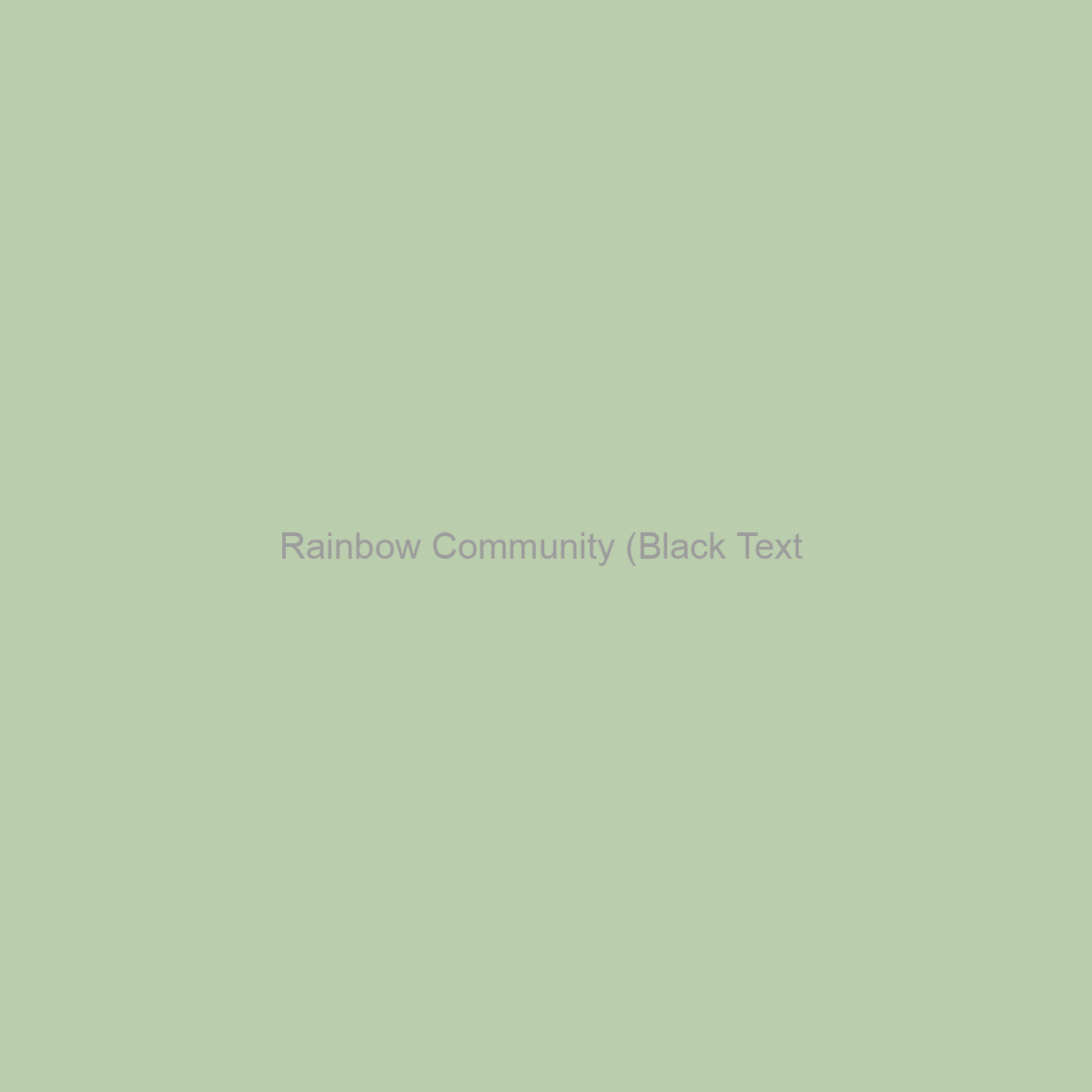 Rainbow Community (Black Text / Light Background) Placeholder Image